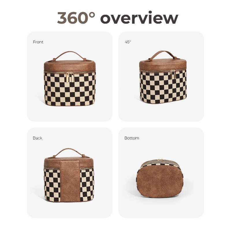 Schakelbord make-up tas Retro  - Luxury Skincare Aesthetic recensie en prijs