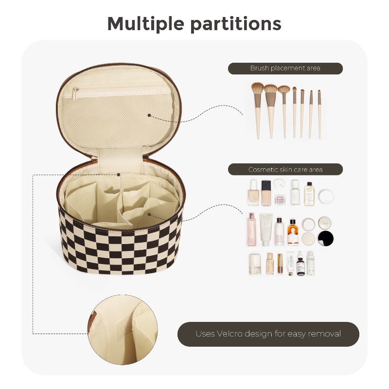 Schakelbord make-up tas Retro  - Luxury Skincare Aesthetic recensie en prijs