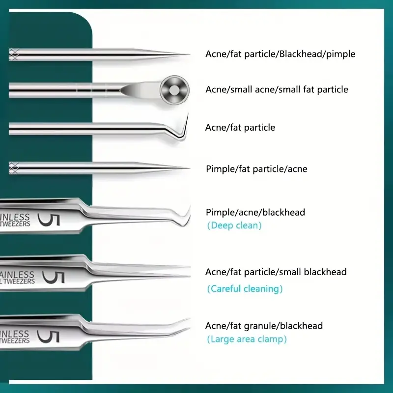 3-8 Stuks Acne Naald Tool Set  - Luxury Skincare Acne recensie en prijs