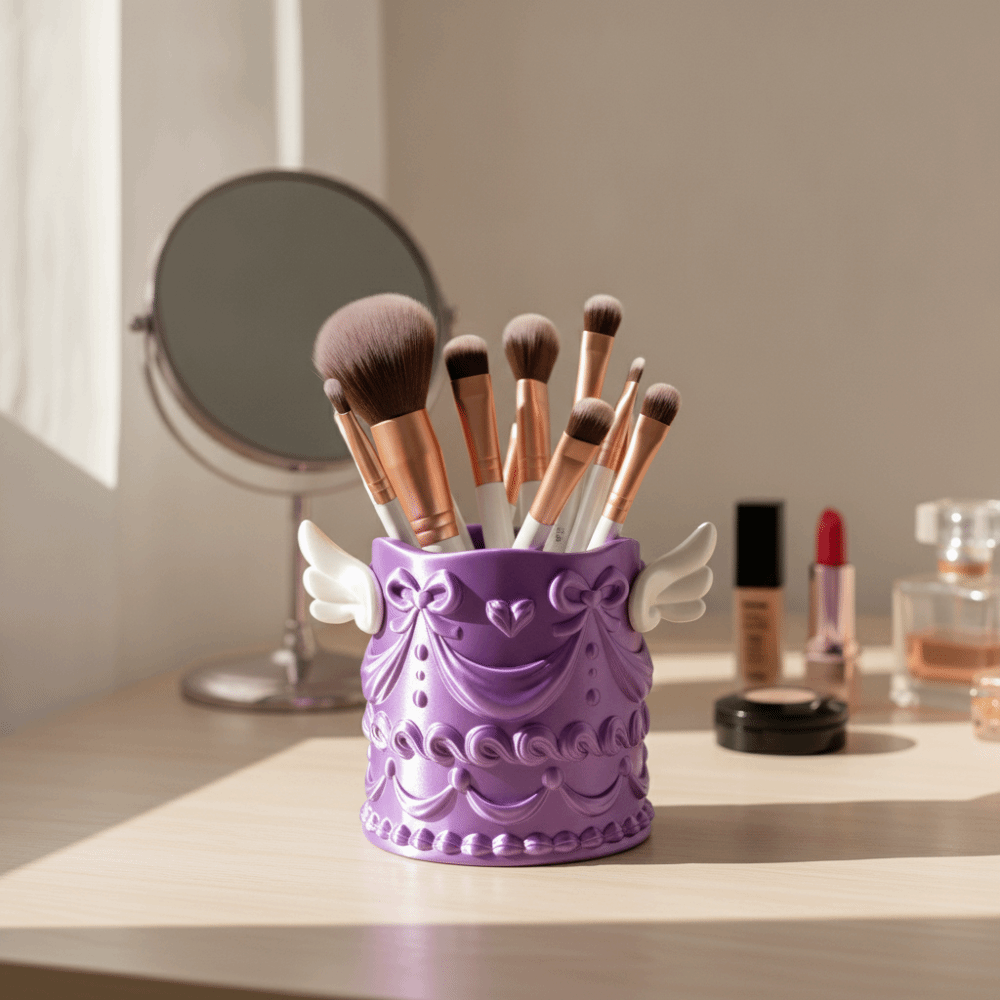 Make-upborstelhouder met zijde - Luxury Skincare And Makeup Brands recensie en prijs